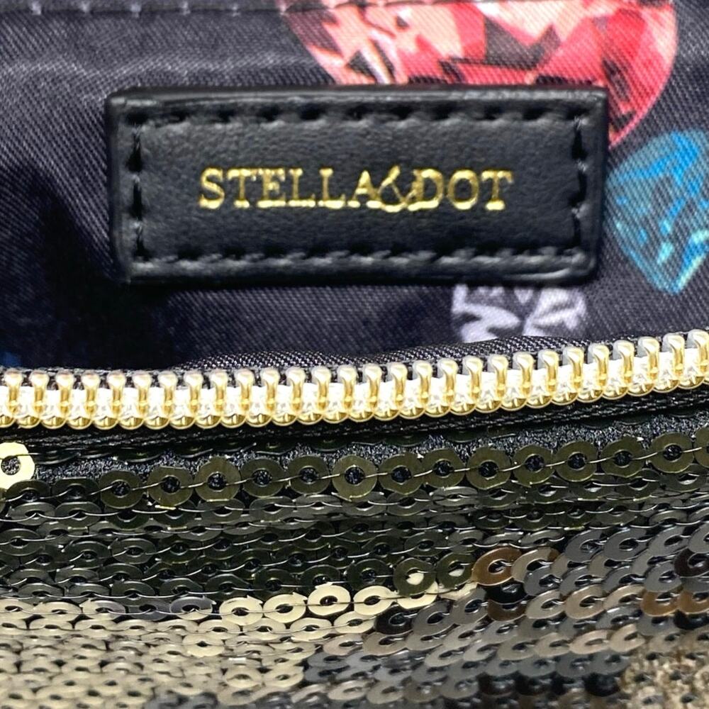 NWOT Stella & Dot margeaux sequin camo fold over clutch - Picture 3 of 8